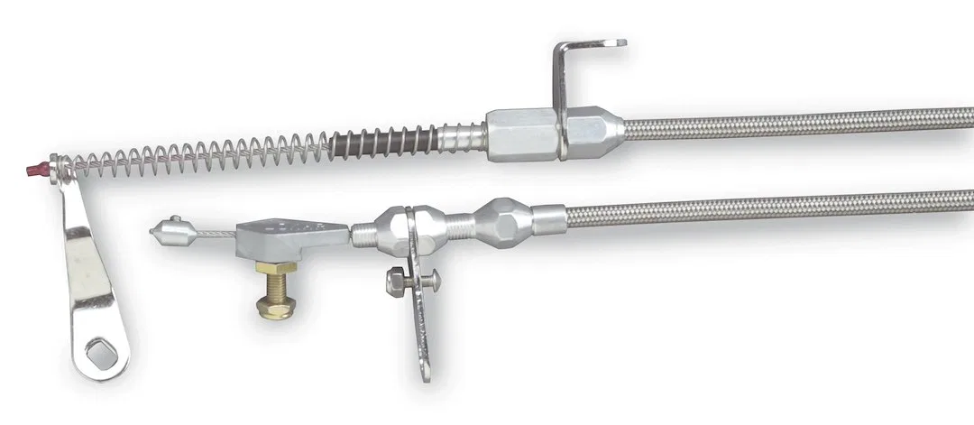KD-2AODHT – LOKAR Auto Trans Kickdown Cable, For Use With Ford AOD Transmission Stainless Steel Housing